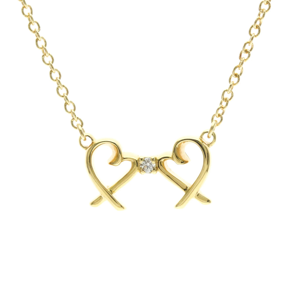 TIFFANY Authentic 18k Gold Diamond Heart Necklace